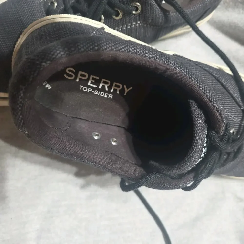 sperry 9 mens Top-sider Memory Foam Canvas Lightly Used